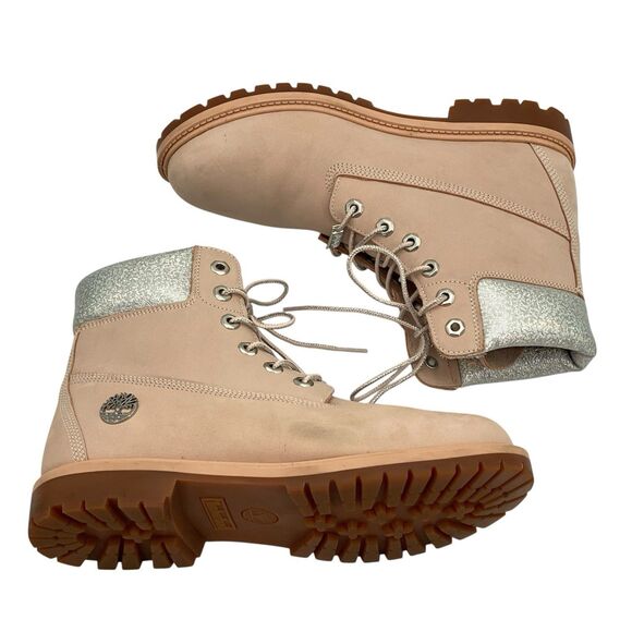 Timberland Heritage 6” Waterproof Boots Light Pink Nubuck Women's Size 9 (HF7) - Picture 14 of 14